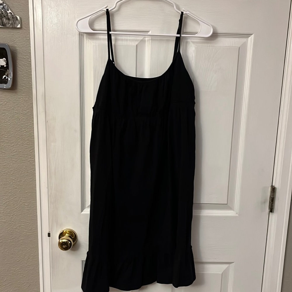 Black cotton dress